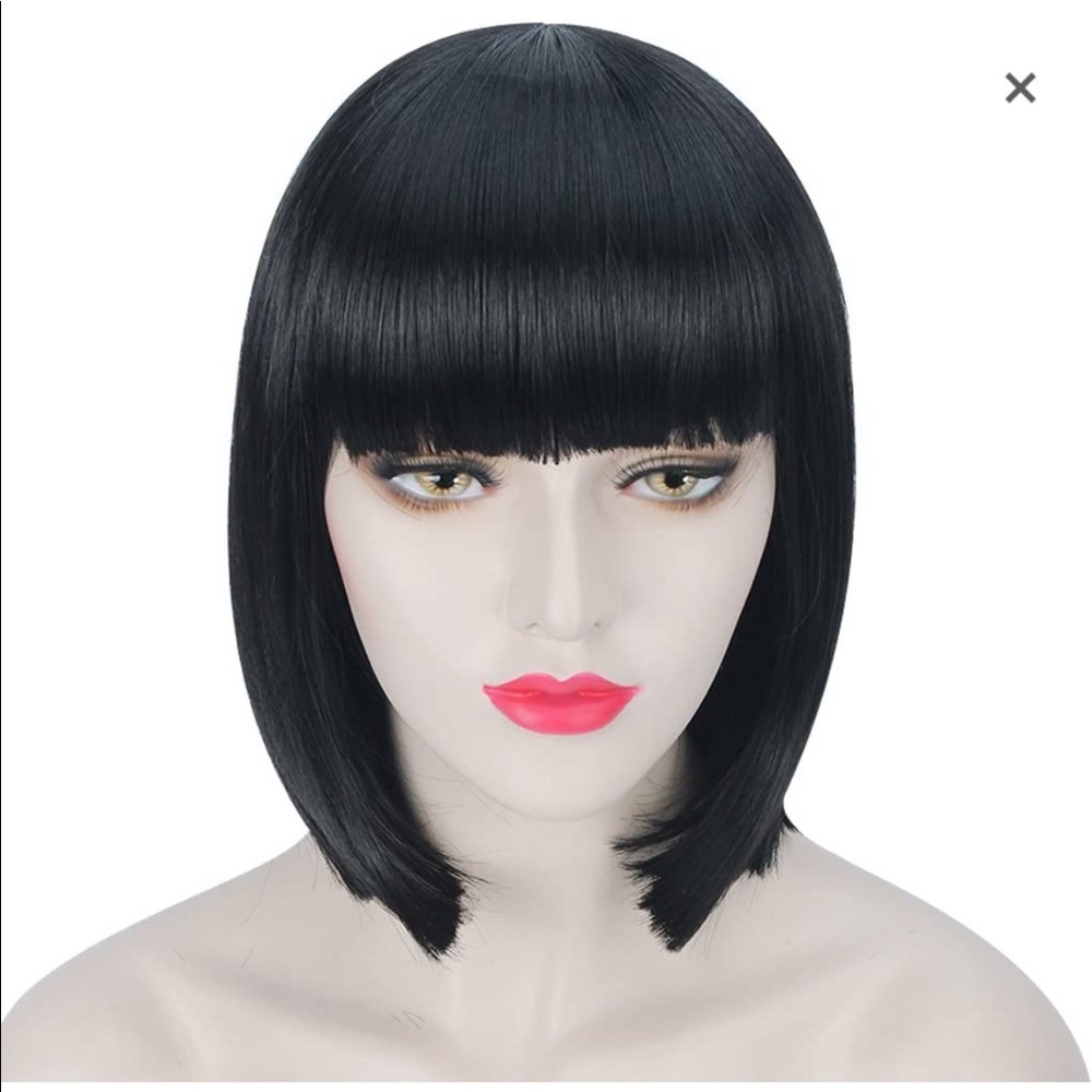 Short Bob Black Hair Wig